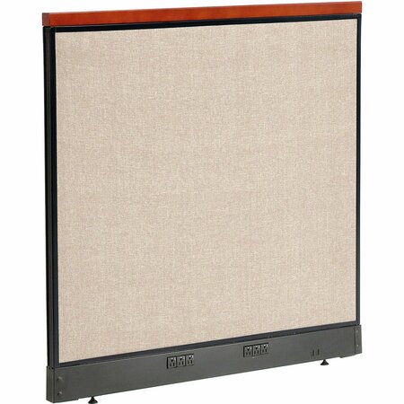 INTERION BY GLOBAL INDUSTRIAL Interion Deluxe Electric Office Partition Panel, 48-1/4inW x 47-1/2inH, Tan 277552ETN